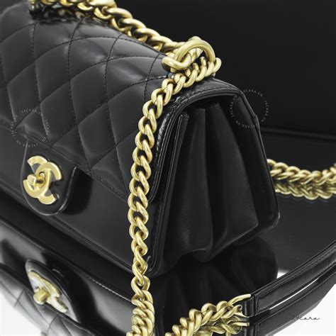 chanel black with gold hardware|Flap Bags .